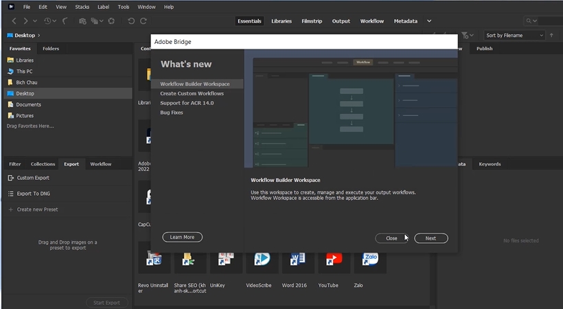 adobe bridge 2022