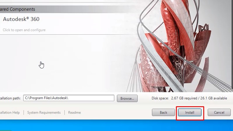 Bấm vào Install